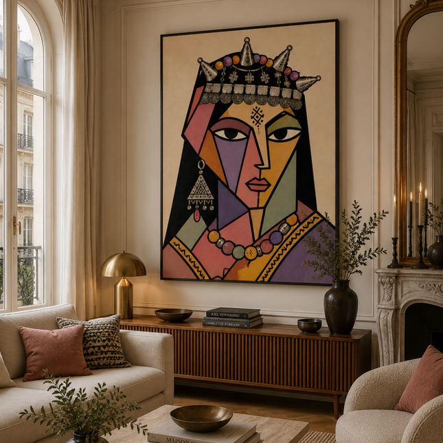 Tableau marocain – Masque Amazigh