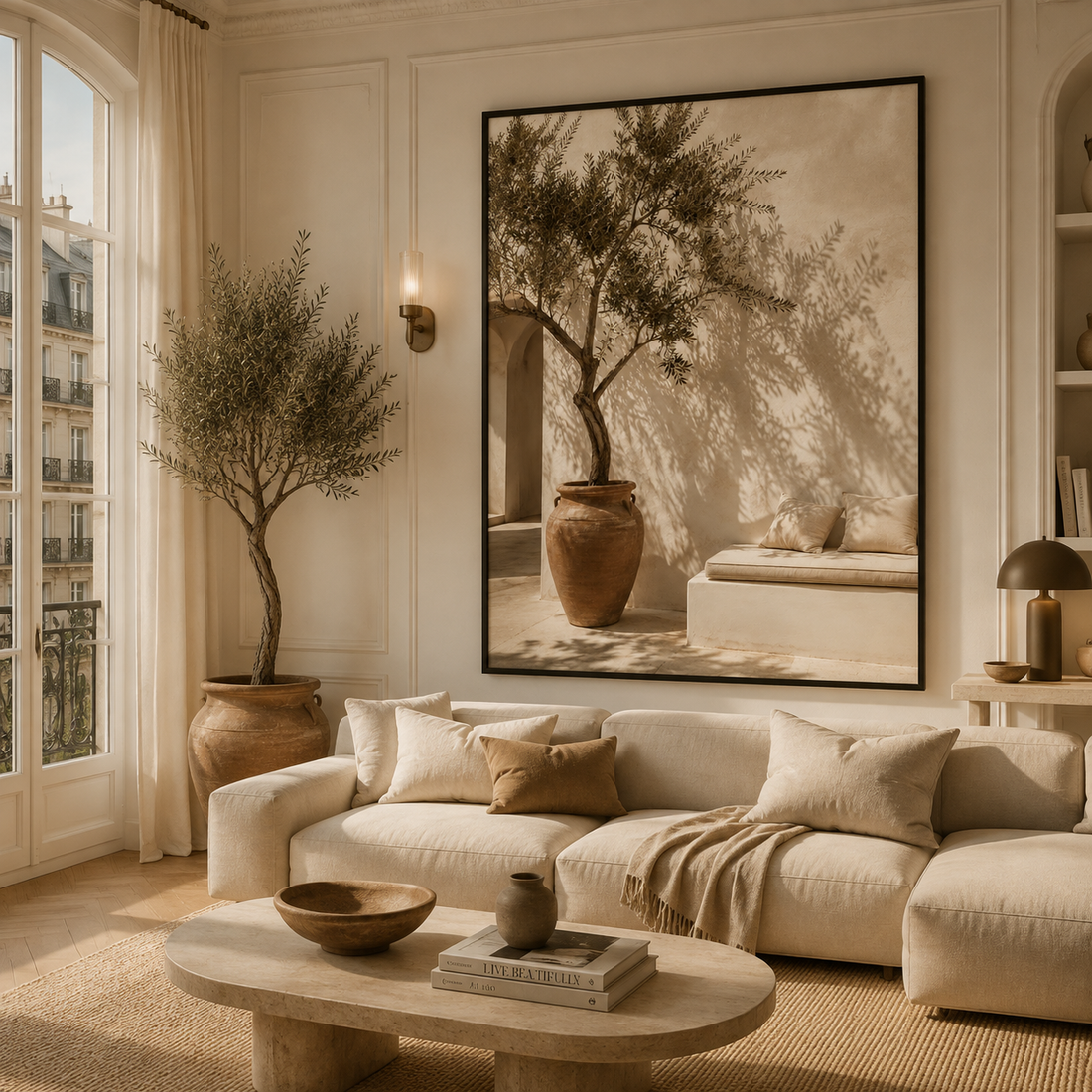 Tableau marocain – La terasse du riad – XS : 30x20cm, Tableau en toile, Pas de cadre