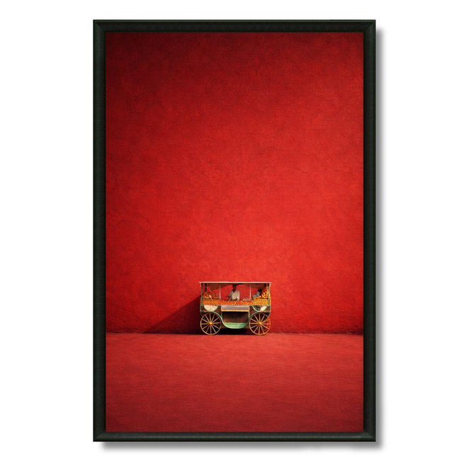 Tableau marocain – Vendeur d’orange rouge.