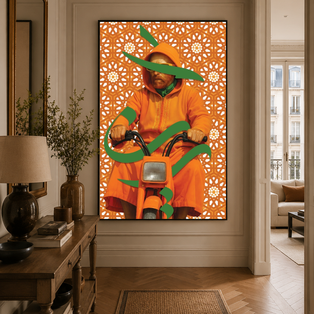 Tableau marocain – Van à Marrakech Pop Art