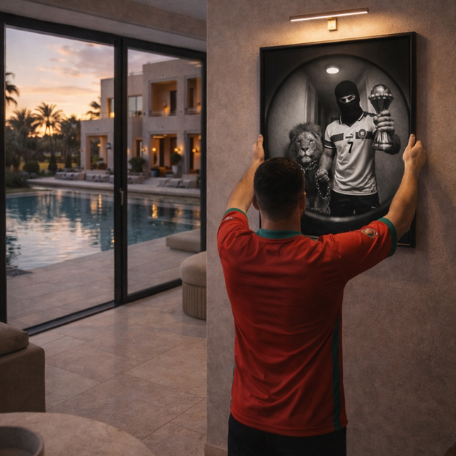 Tableau CAN Maroc – Le lion.