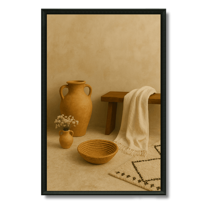 Tableau Marocain - Jarre et Tapis Berbère - Kolors France