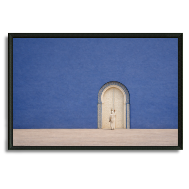 Tableau marocain – Le mur bleu.