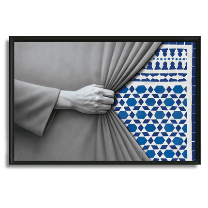 Tableau Marocain - Main & Zellige Bleu - Kolors France