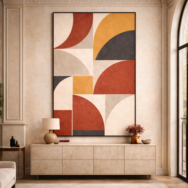 Tableau Art déco – Géométrie Moderne