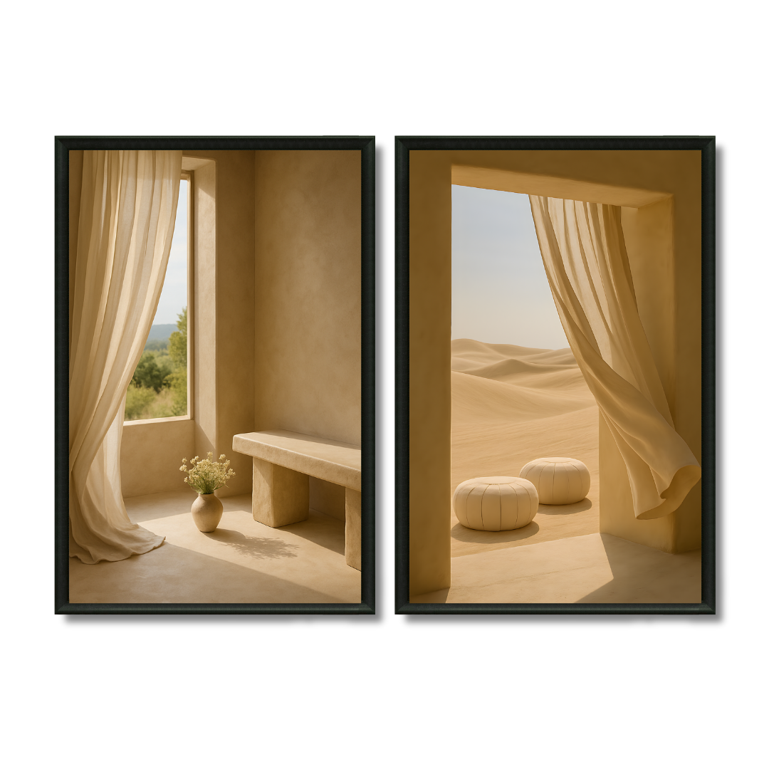 Duo Tableaux - Desert vie