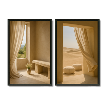 Duo Tableaux - Desert vie