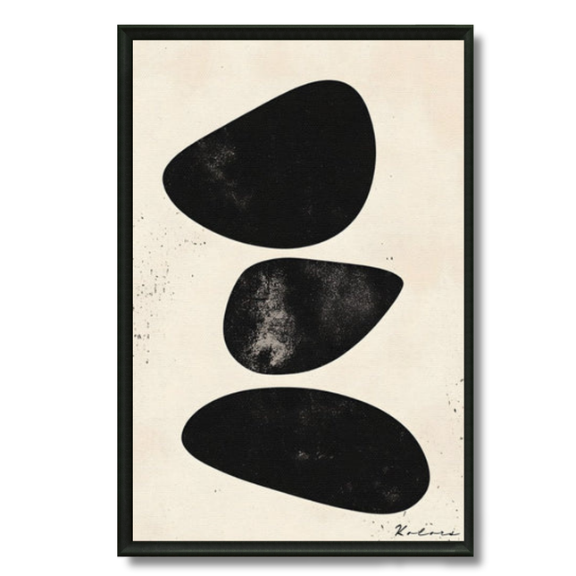 Tableau Art déco – Pierres Noires