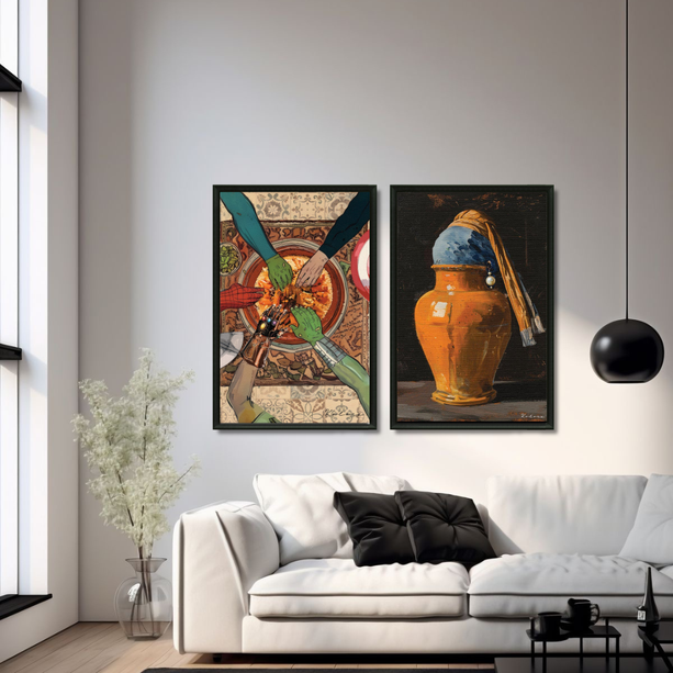 Duo Tableaux Décalage Marocain