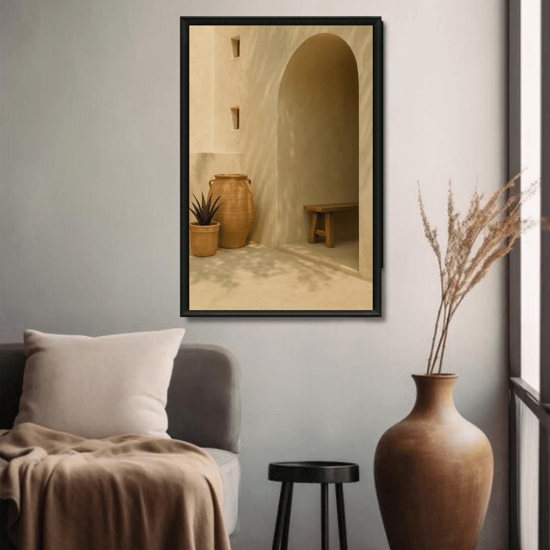 Tableau jarres architecture marocaine détail