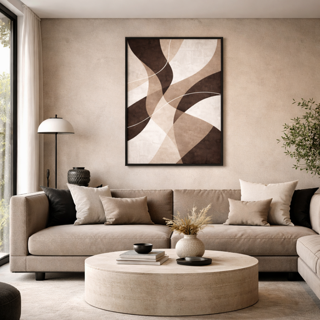 Tableau Art déco – Ligne Abstraite