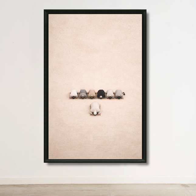 Tableau Islamique – Prière en groupe