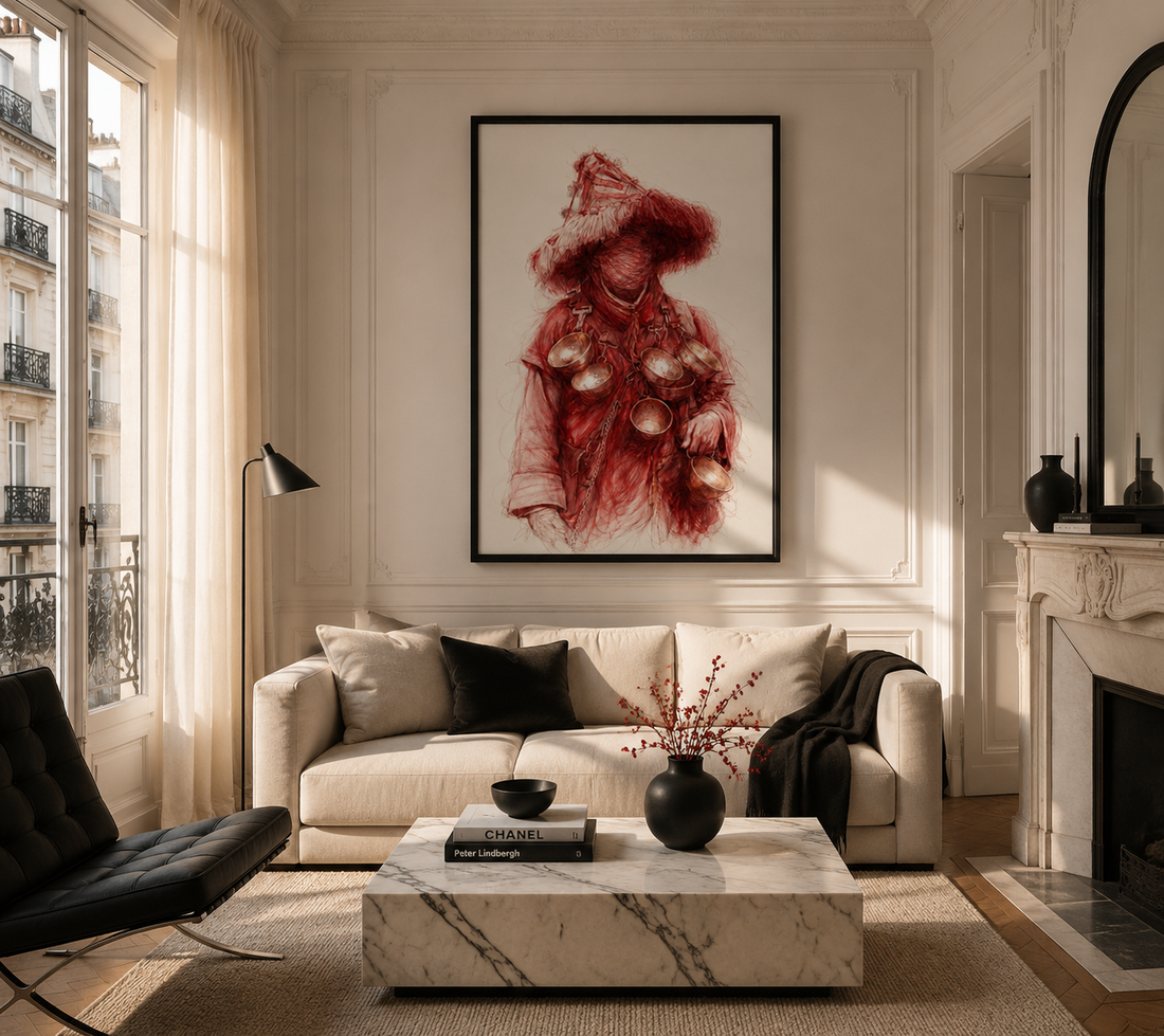 Tableau marocain – Guerrab Draw – XS : 30x20cm, Tableau en toile, Pas de cadre