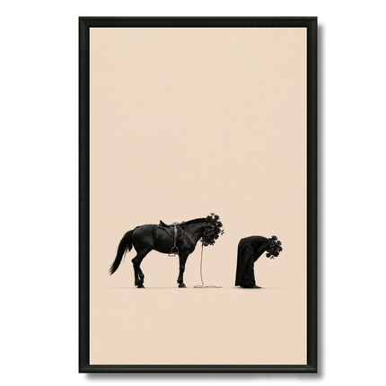 Tableau Islamique – Cheval Prosternation