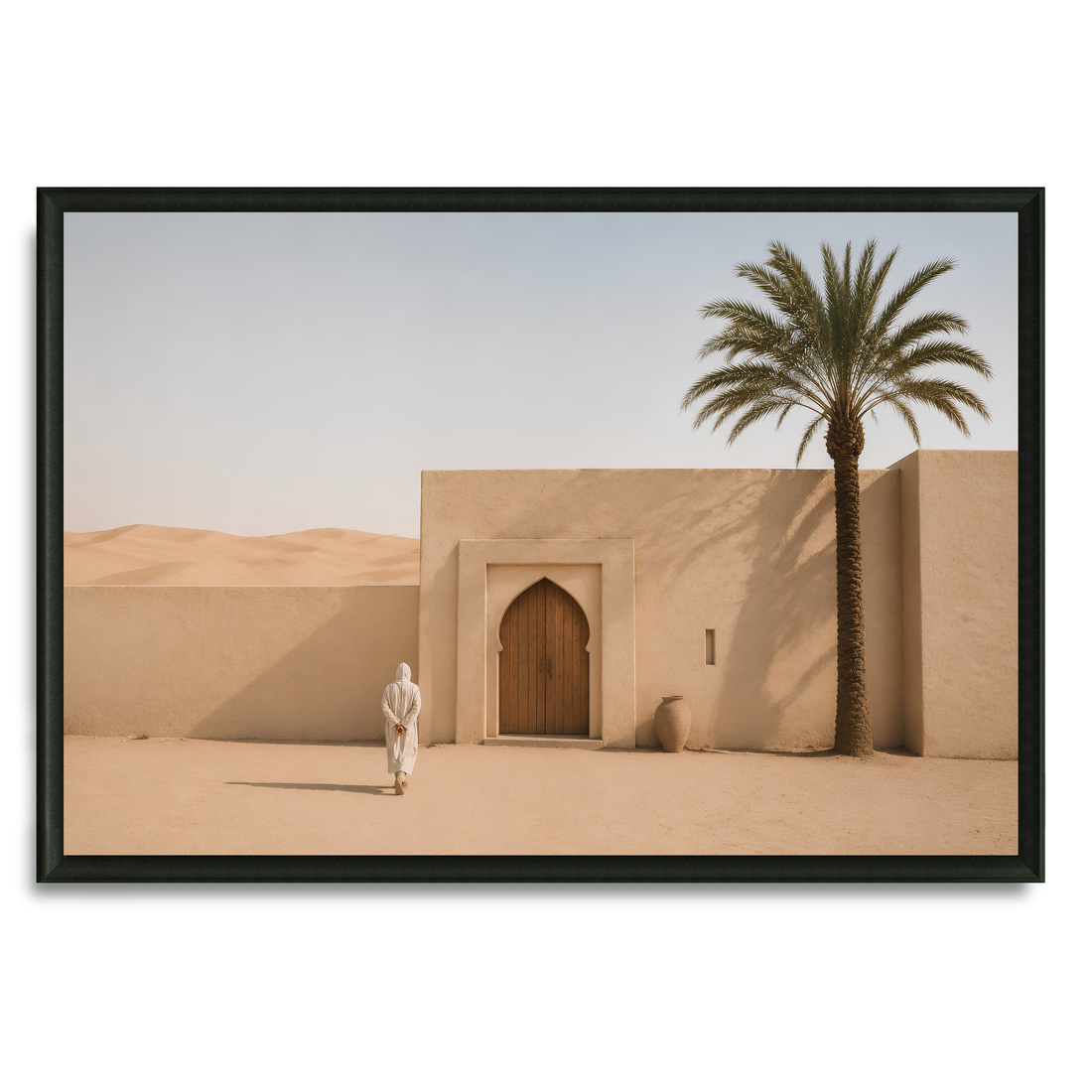 Tableau marocain – Sahara vie – XS : 30x20cm, Tableau en toile, Pas de cadre
