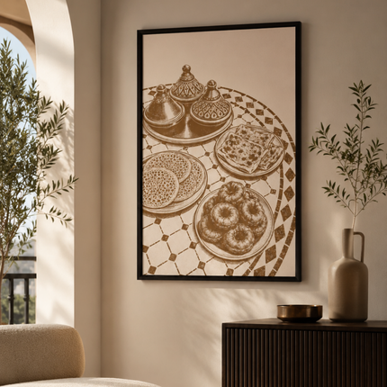 Tableau marocain – Le ftour illustration