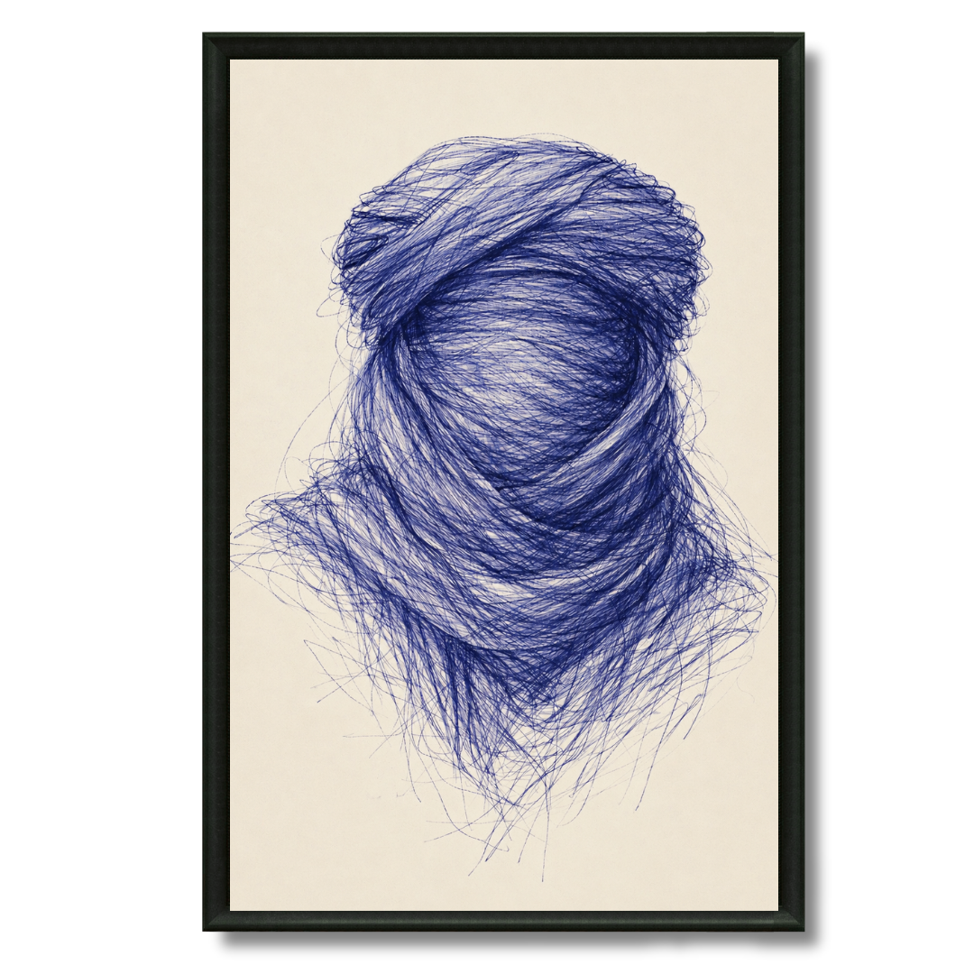Tableau marocain – Sahraoui Draw – XS : 30x20cm, Tableau en toile, Pas de cadre