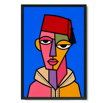 Marokkanisches Bild – Geometrische Frau