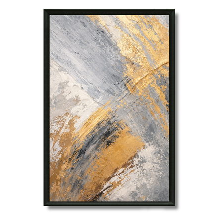 Tableau Abstrait – Golden Horizon