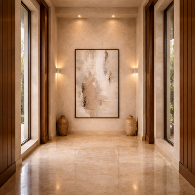 Tableau Abstrait – Abstrait Taupe