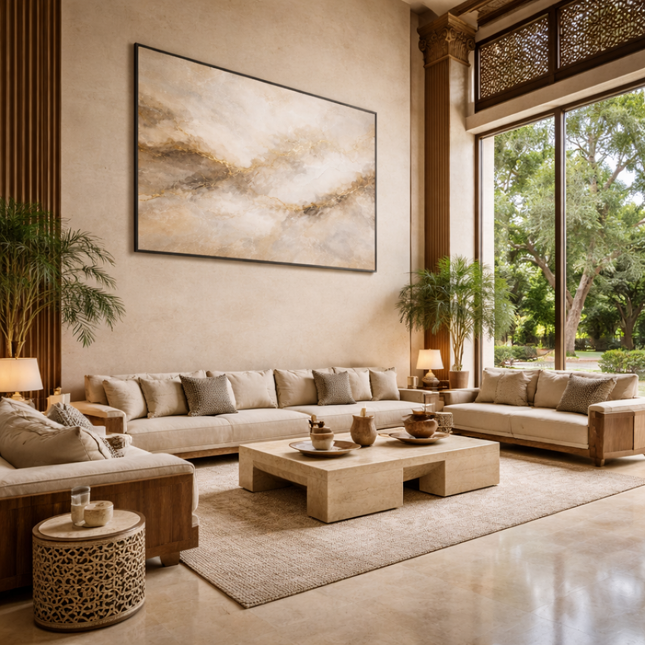 Tableau Abstrait – La touche finale