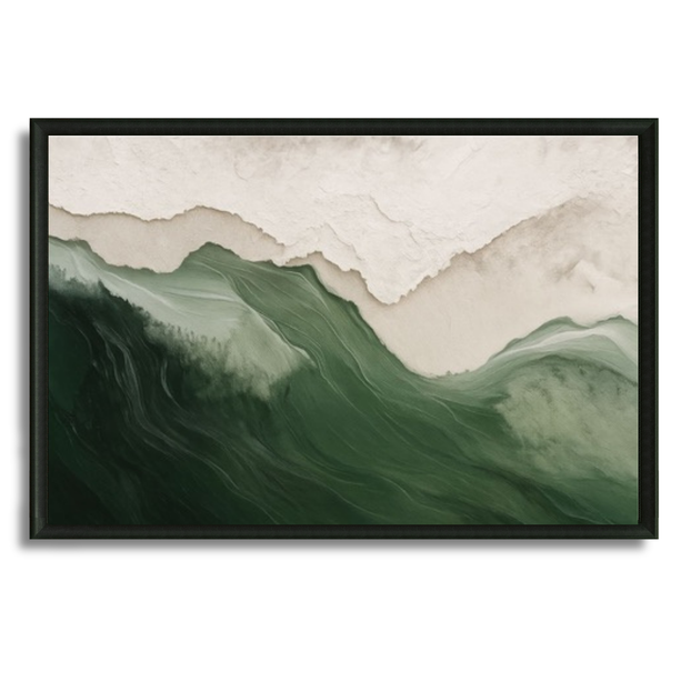 Tableau Abstrait – Expression Verte