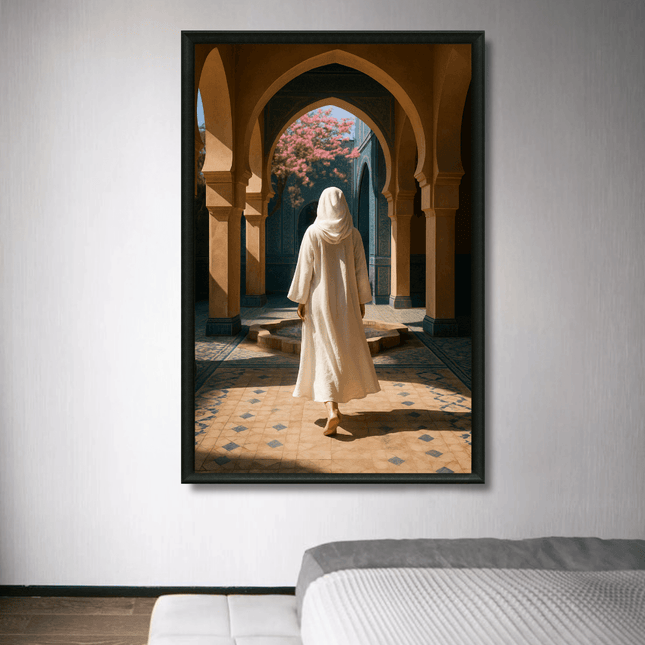 Tableau Marocain - La dame du Riad - Kolors France