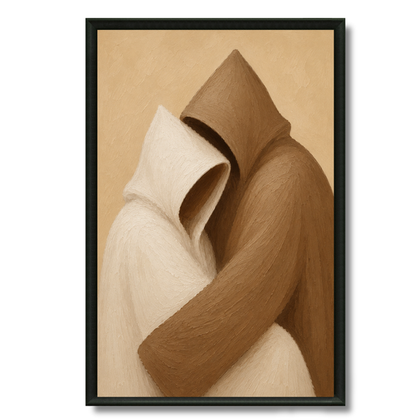 Tableau marocain – L’amour Beige Abstrait