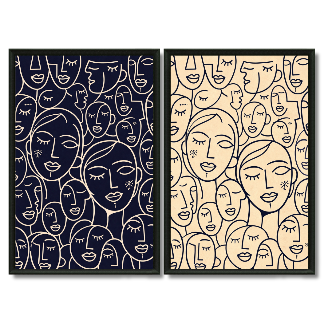 Duo tableaux amazigh draw culture berbère pack
