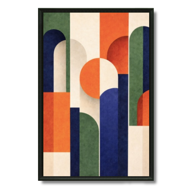Tableau Art déco – Arcs Colorés