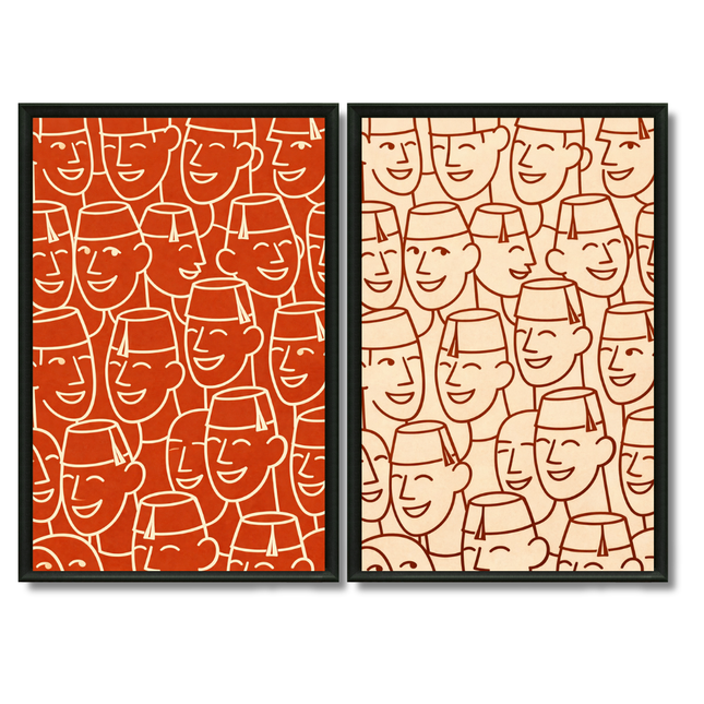 Duo Tableaux - Tarbouch Marocain Draw