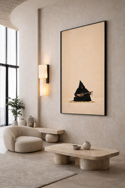 Tableau marocain – capuche noir.