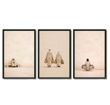 Triptyque lhajj lhajja routine scène marocaine tendresse