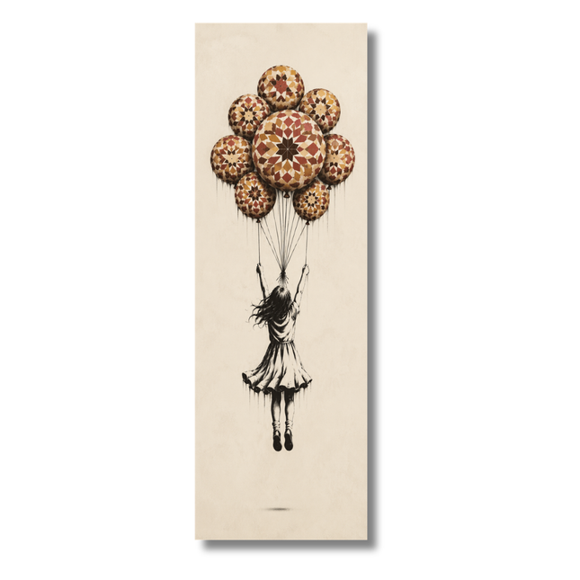 Tableau marocain – Banksy ballons zellij