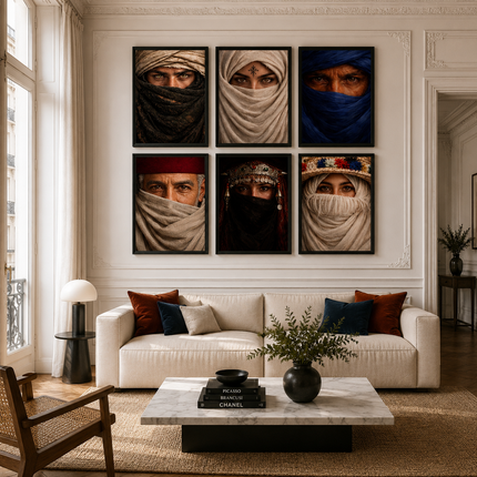 Pack de 6 Tableaux - Portraits de la culture du Maroc