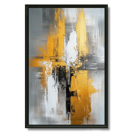 Tableau Abstrait – Golden Black