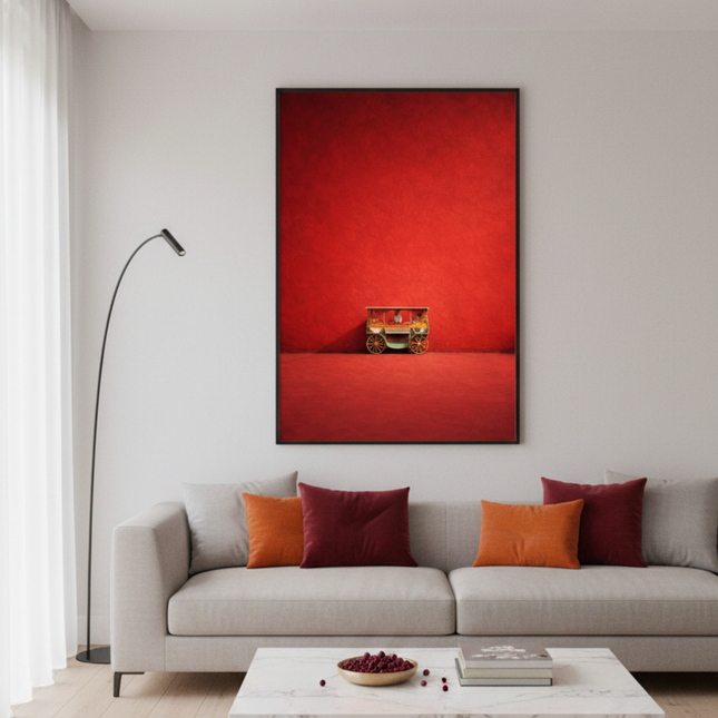 Tableau marocain – Vendeur d’orange rouge.
