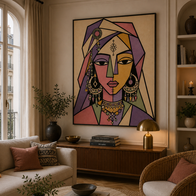 Tableau marocain – Masque Femme Berbère