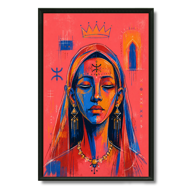 Tableau marocain – Pop Art Femme Amazigh