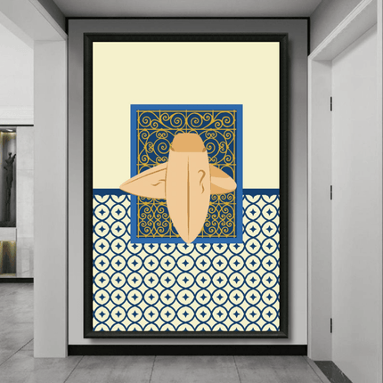 Tableau Marocain - Illustration Belgha - Kolors France