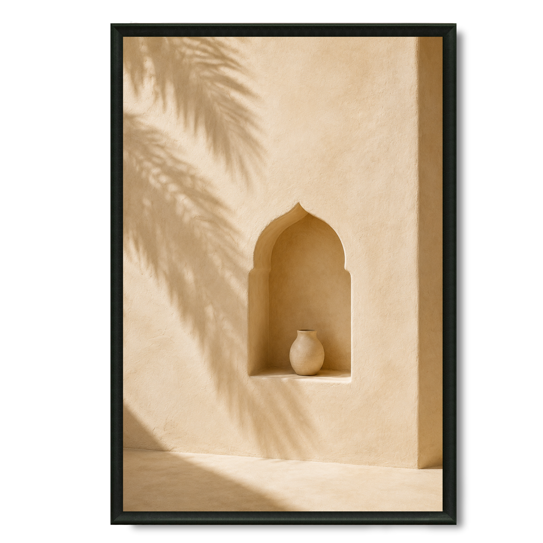 Tableau marocain – Le detail du riad – XS : 30x20cm, Tableau en toile, Pas de cadre