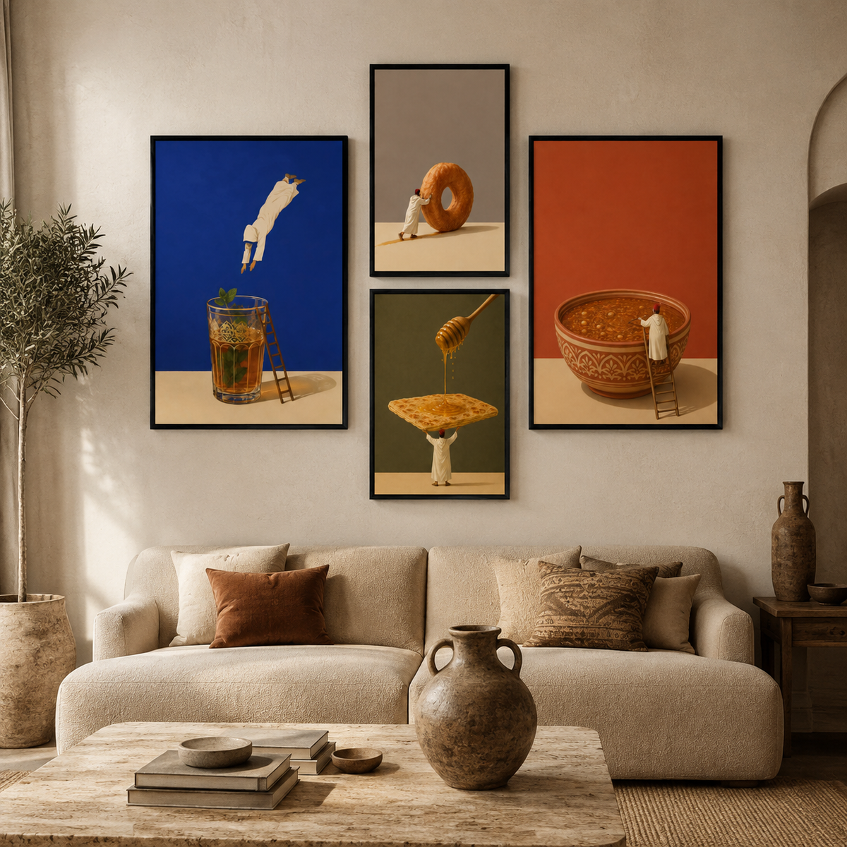 Wandkomposition 1 – Die Kunst der Aromen