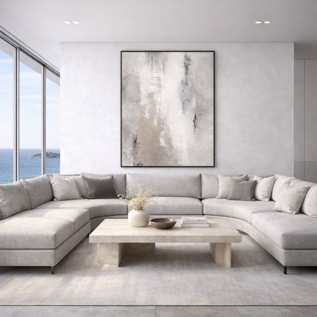 Tableau Abstrait – Éclat Minéral