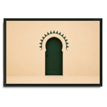 Tableau marocain – porte verte v2