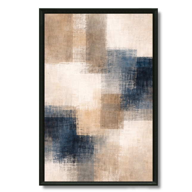 Tableau Abstrait – Horizon Indigo
