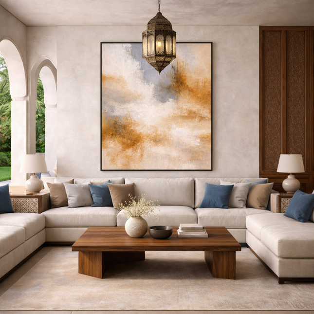 Tableau Abstrait – Golden Abstrait