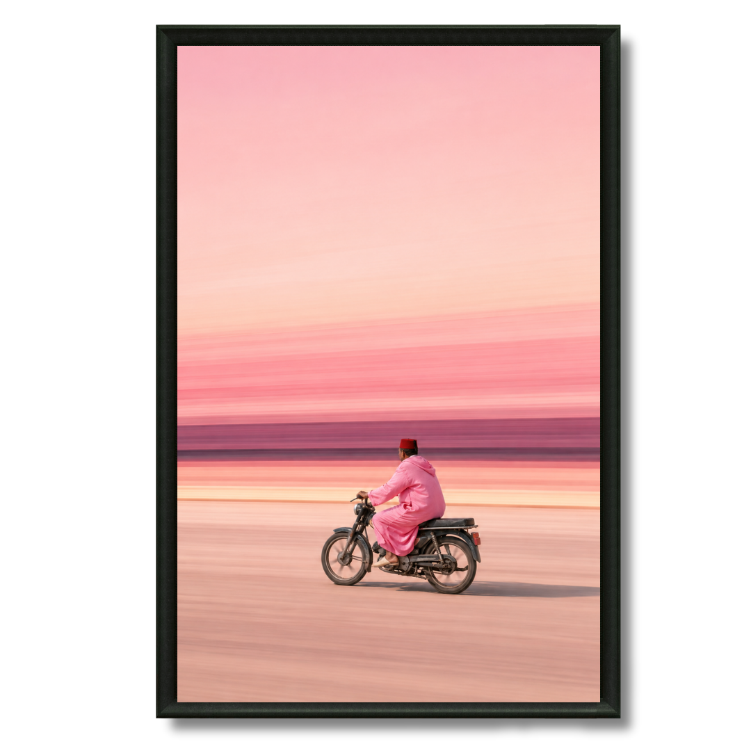 Tableau marocain – Le Marocain - rose – XS : 30x20cm, Tableau en toile, Pas de cadre