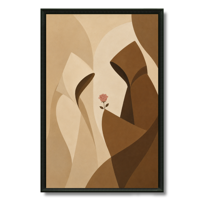 Tableau marocain – La fleur d’amour abstrait