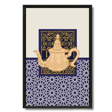 Tableau Marocain - Illustration Théière marocaine - Kolors France