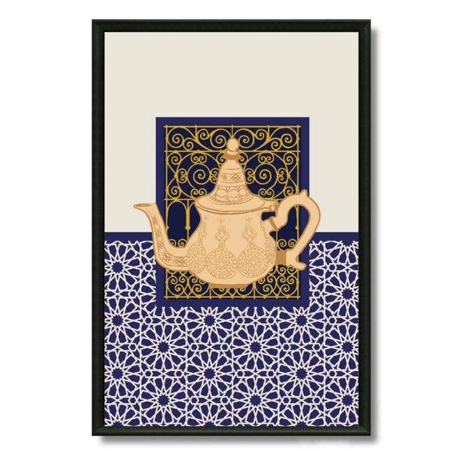 Tableau Marocain - Illustration Théière marocaine - Kolors France